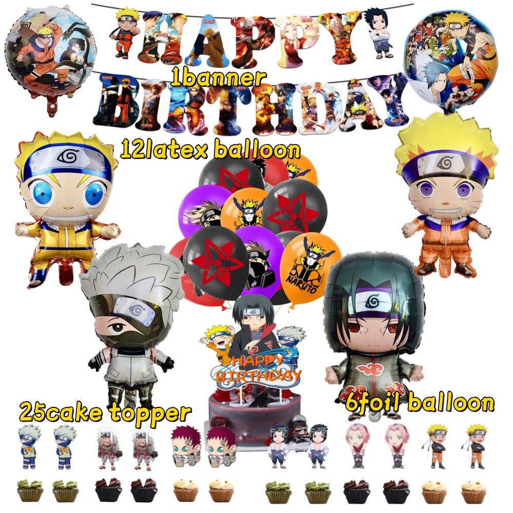 Banner Kids Toys - Ballons en aluminium Naruto 12 pouces,