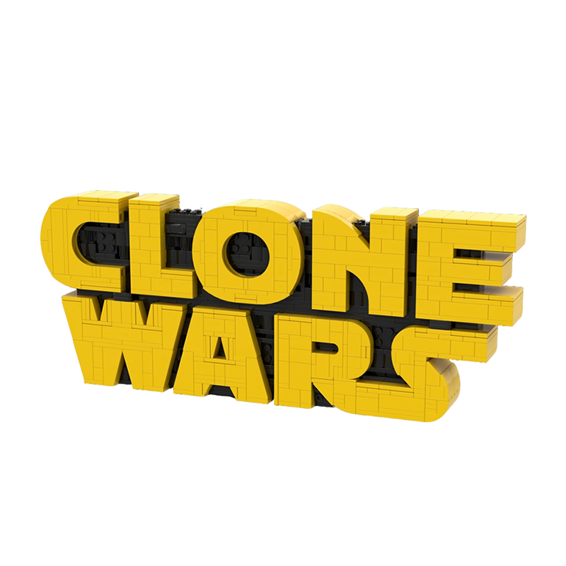Kids Toys Logo - 742 pièces MOC Clone Wars Logo