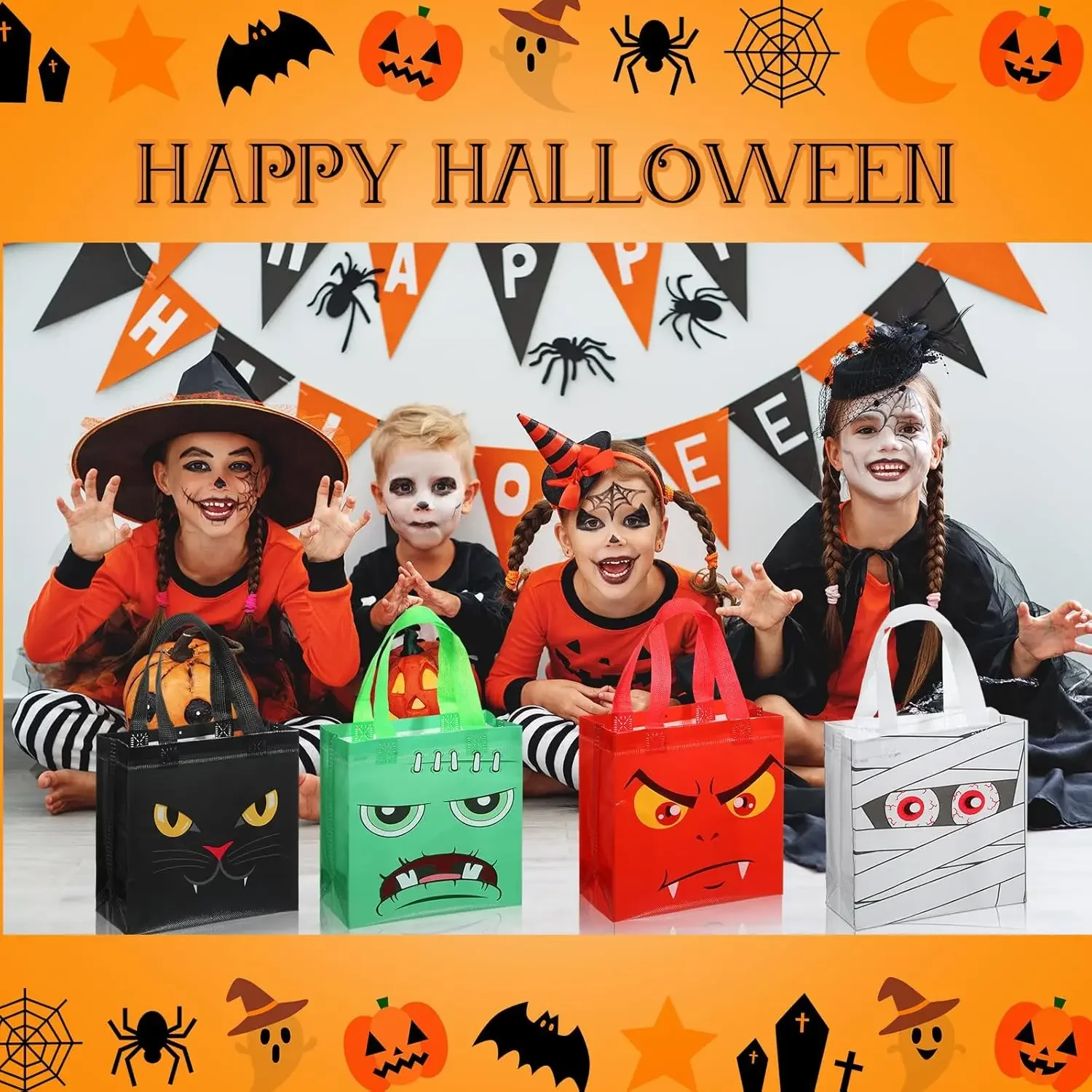 Kids Toys Packaging - Sacs Non tissés pour Halloween, sac
