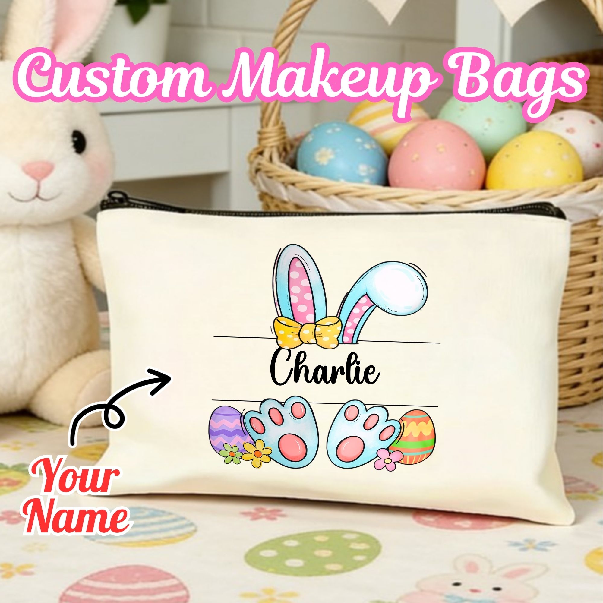Kids Toys Company - Sac de maquillage personnalisé avec nom