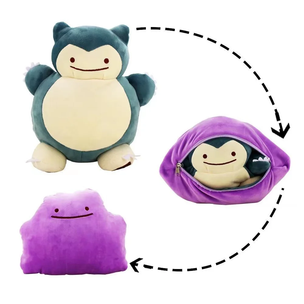 Kids Toys Movie - Coussin réversible Pokemon Anime de 20cm,