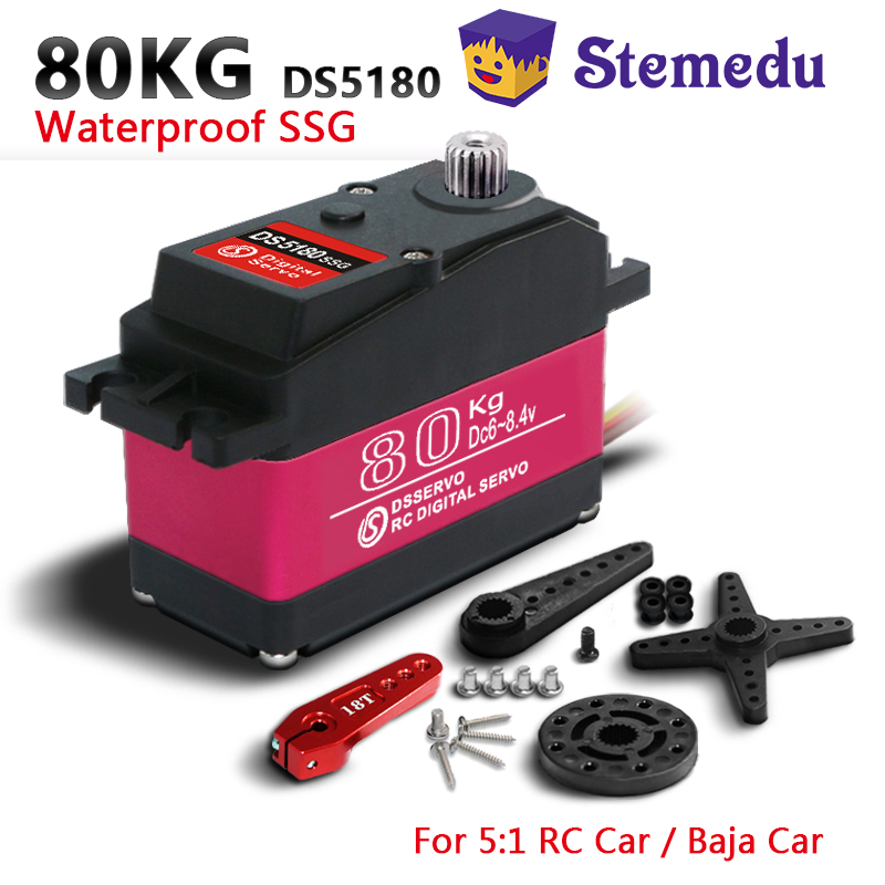 Kids Toys Remote Car - Dsservo-Servo numérique étanche DS5180, couple à