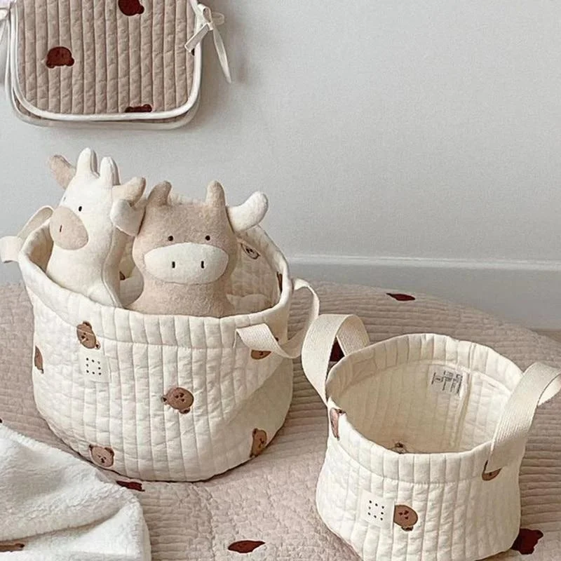 Sac à couches brodé ours migno - Kids Toys Basket avis et prix