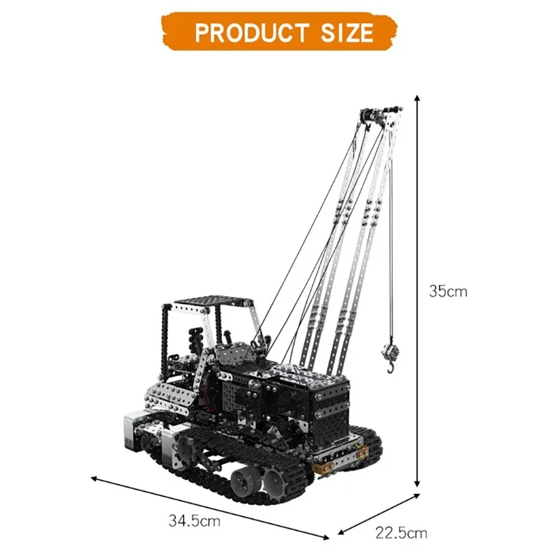Grue RC en métal à monter soi- - Kids Toys Remote Car avis et prix
