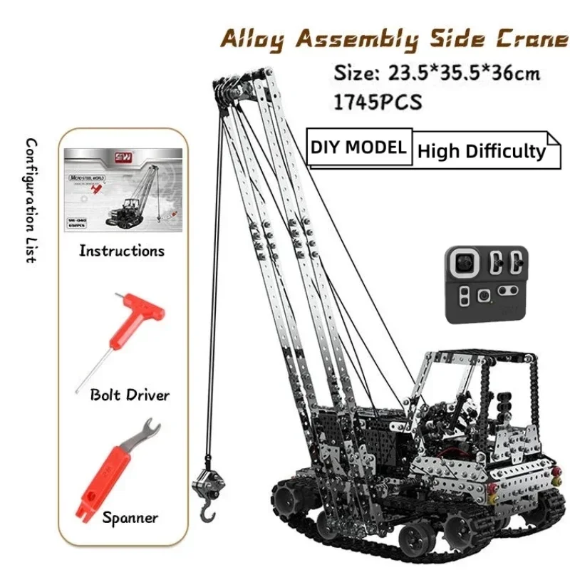 Grue RC en métal à monter soi- - Kids Toys Remote Car avis et prix