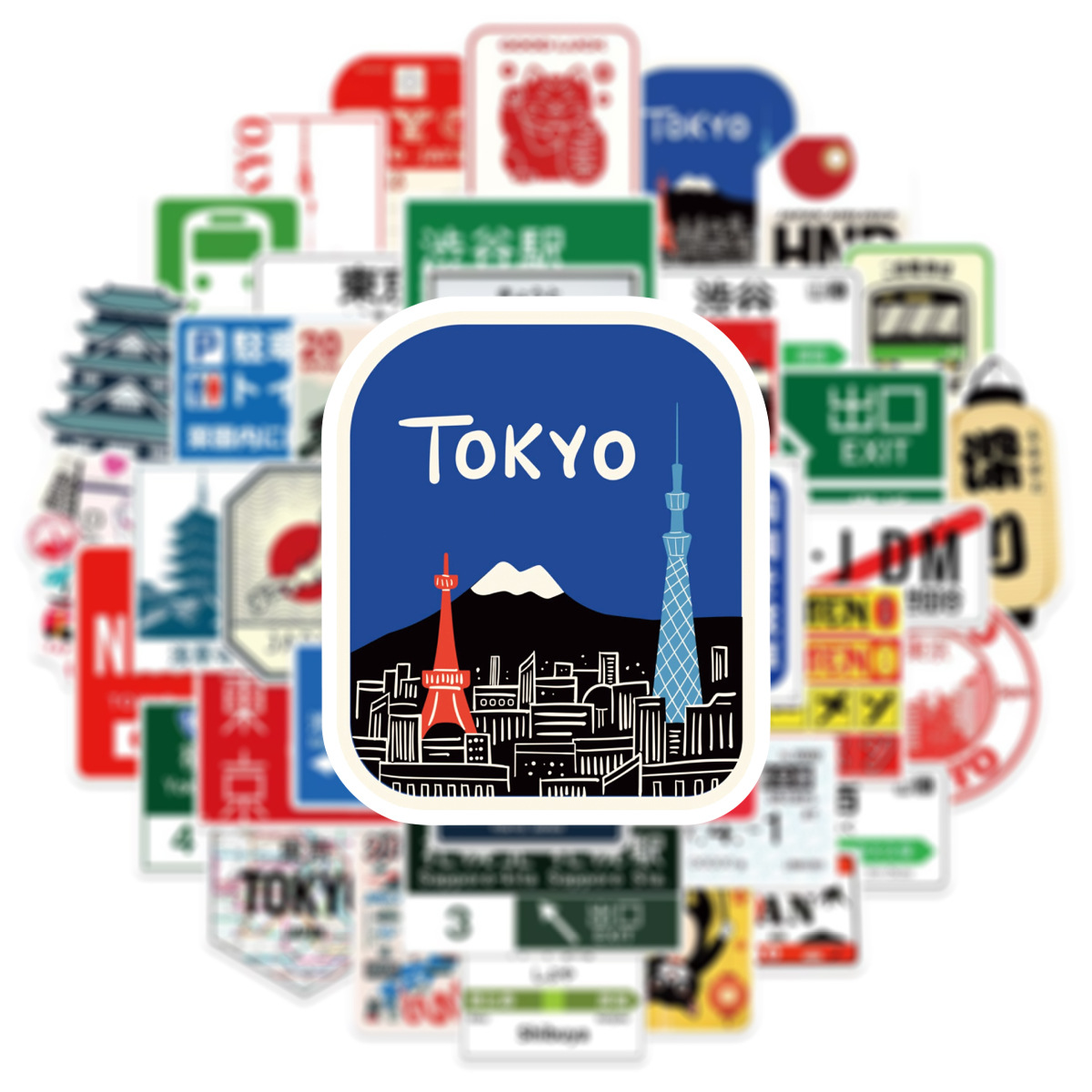 50 autocollants de style japon - Kids Toys Logo avis et prix