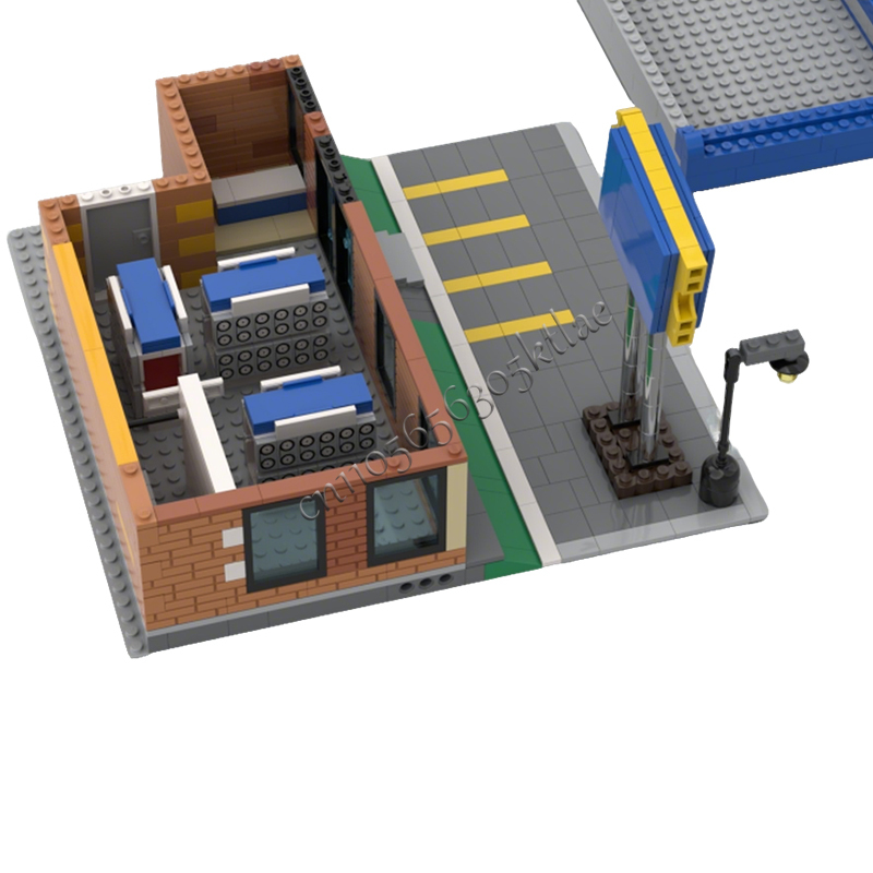 717 pièces MOC Vues de rue urb - Kids Toys Rental avis et prix