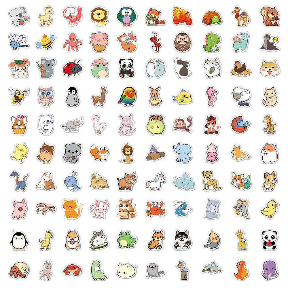 100 pièces drôle Animal Autoco - Kids Toys Logo avis et prix
